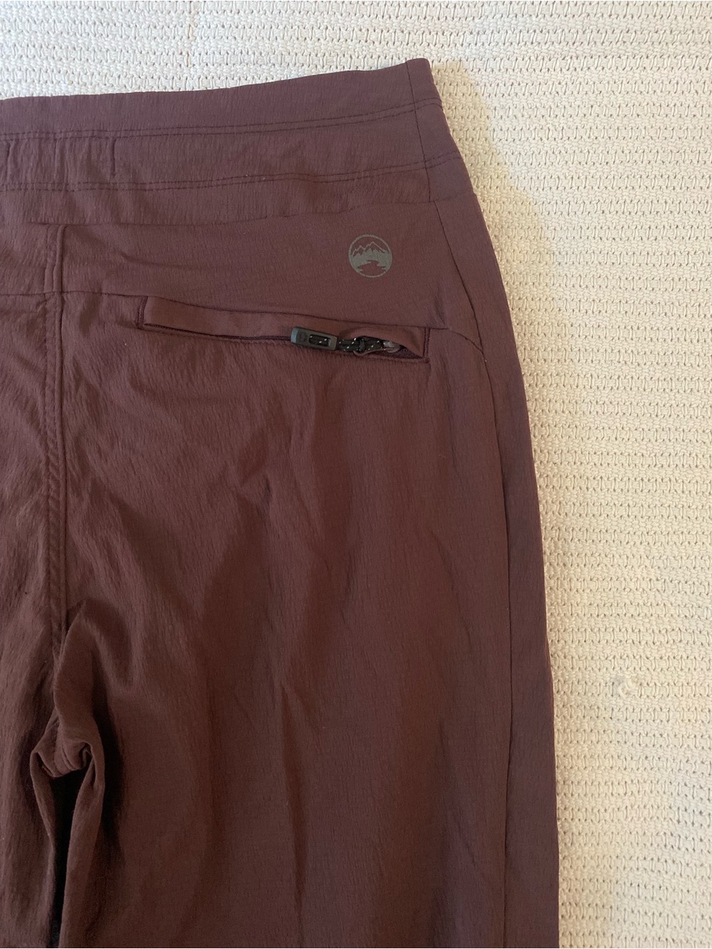 Women's Drawstring Hiking Pants - Deep Raspberry - Picture 4 of 5